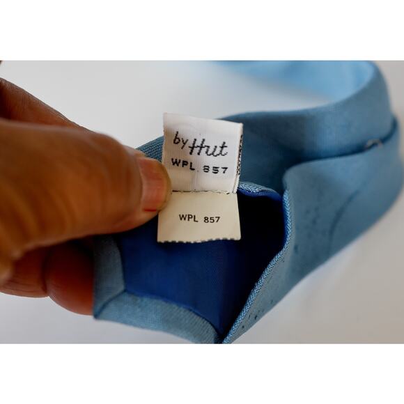 Vtg Dunhill Italy Silk Blue Necktie Old Money Wedding Preppy Business Corporate - Picture 12 of 15